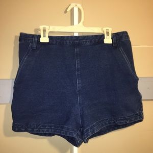 denim shorts